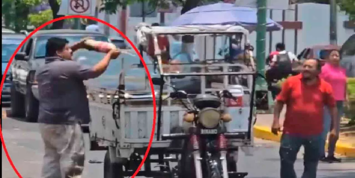 Hombre se vuelve viral al apagar incendio en una motocicleta con una Coca-Cola