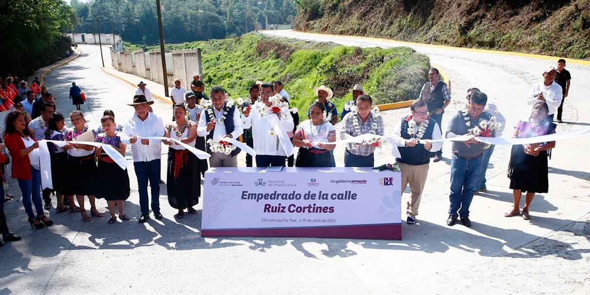 Con obra carretera, gobierno de Puebla favorece desarrollo en Chiconcuautla