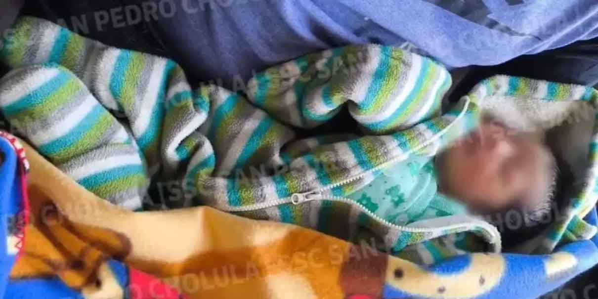 Ingresa bebé abandonado en San Pedro Cholula a la Casa de la Niñez