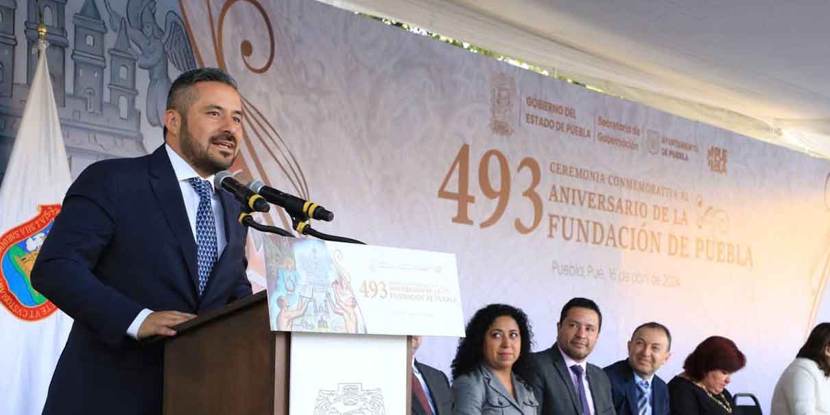 493 Aniversario de Puebla: Inician celebraciones con Ceremonia en Monumento Fundadores