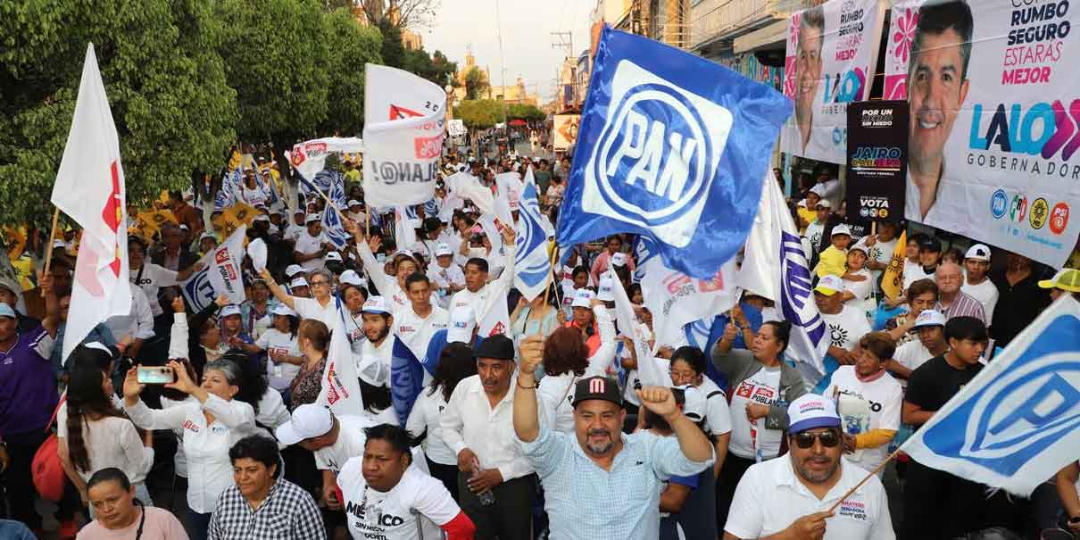 Texmelucan y Puebla merecen un rumbo seguro, aseveró Lalo Rivera