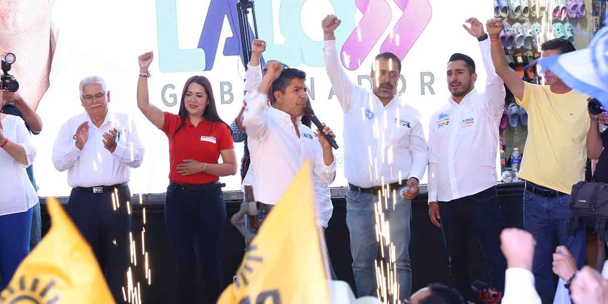 Texmelucan y Puebla merecen un rumbo seguro, aseveró Lalo Rivera
