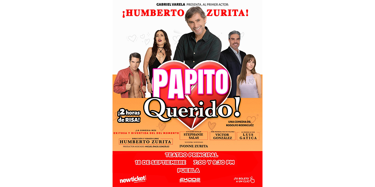 El actor Víctor González nos invita a ver la obra “Papito Querido” este 18 de septiembre en Puebla