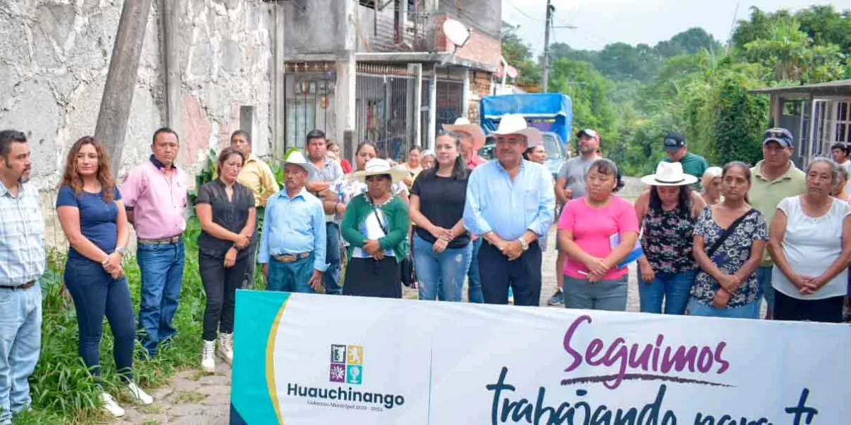 Inicia la rehabilitación de la red sanitaria en Tenango de las Flores, Huauchinango