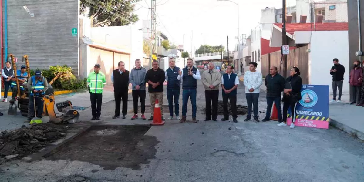 Gobierno municipal de Puebla arranca sexta etapa del programa de bacheo