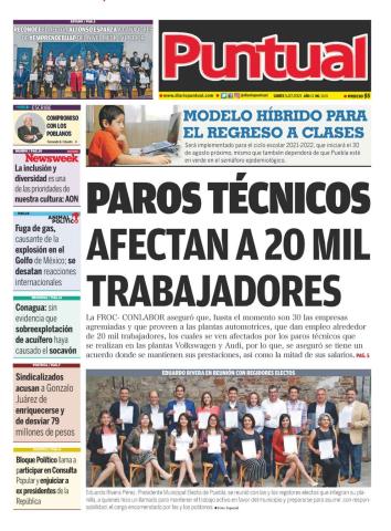 Diario Puntual, edición impresa, 05 de Julio de 2021