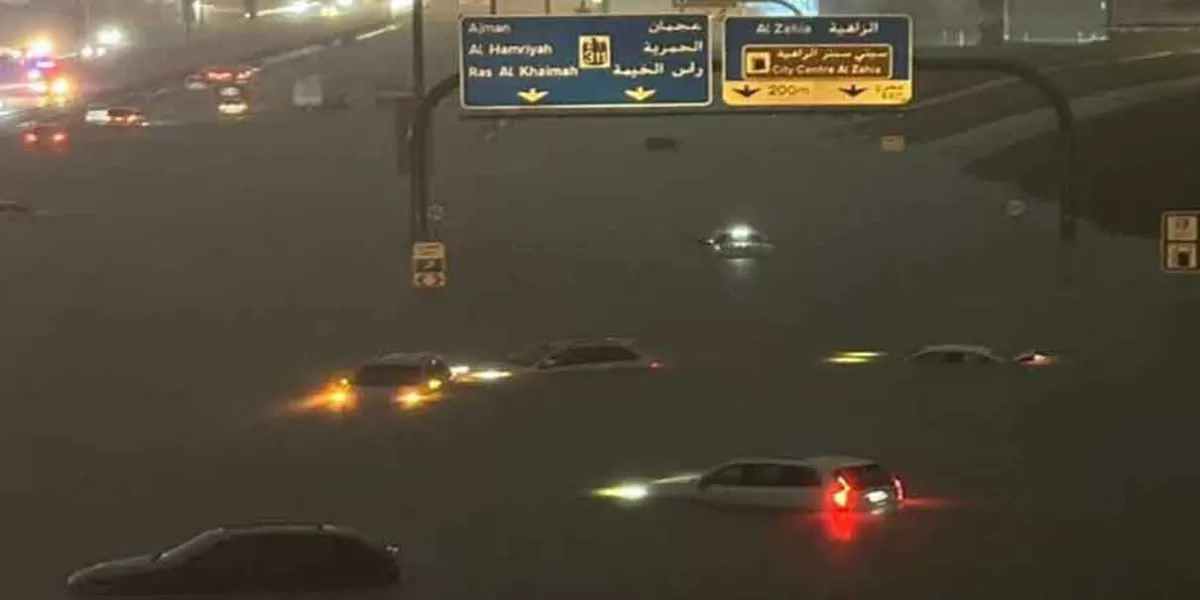 La histórica tormenta que desató el caos en Dubái y generó severas inundaciones en la península arábiga