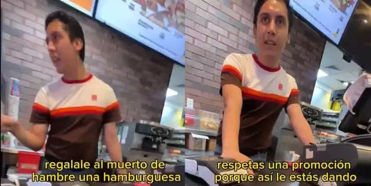 Cliente de Burger King que quiso usar cupón termina insultado por el gerente; lo llama 'Muerto de hambre'