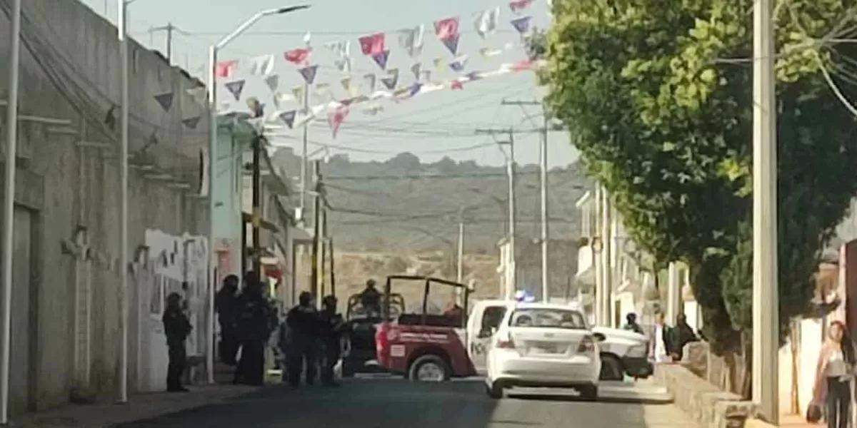 Intensa movilización policiaca alerta a habitantes de Serdán