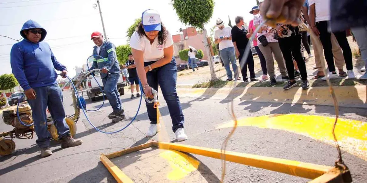 Promueve Lupita Cuautle entornos limpios y seguros en San Andrés Cholula