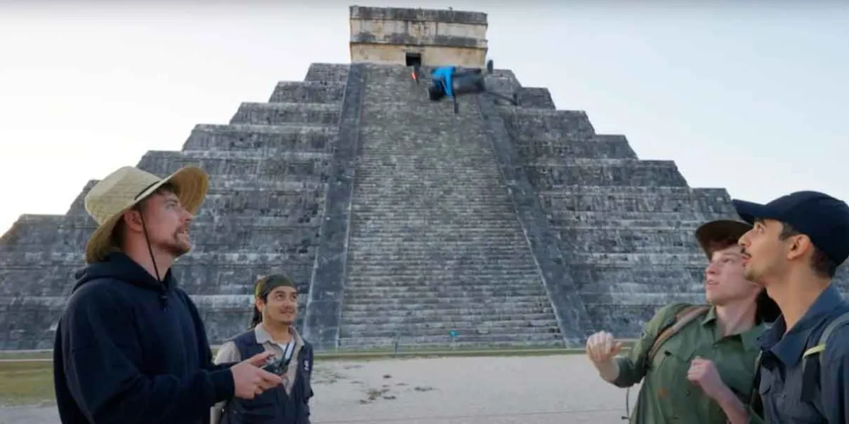 VIDEO. Polémica en Calakmul: MrBeast desata controversia por grabar video en zonas arqueológicas de México