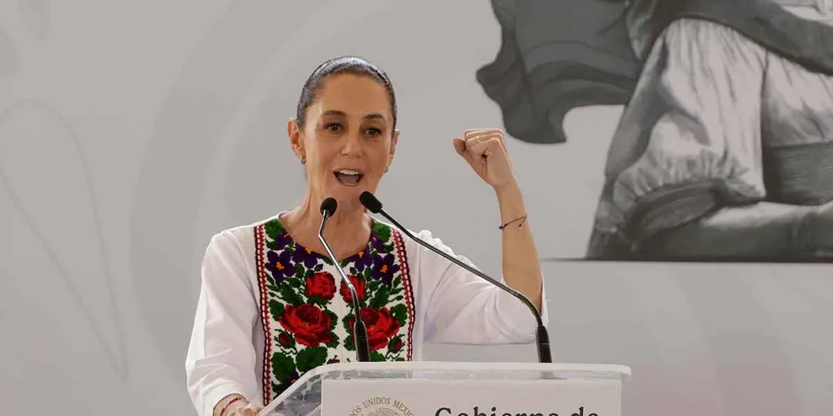 Sheinbaum en Puebla; un día de protestas y controversias