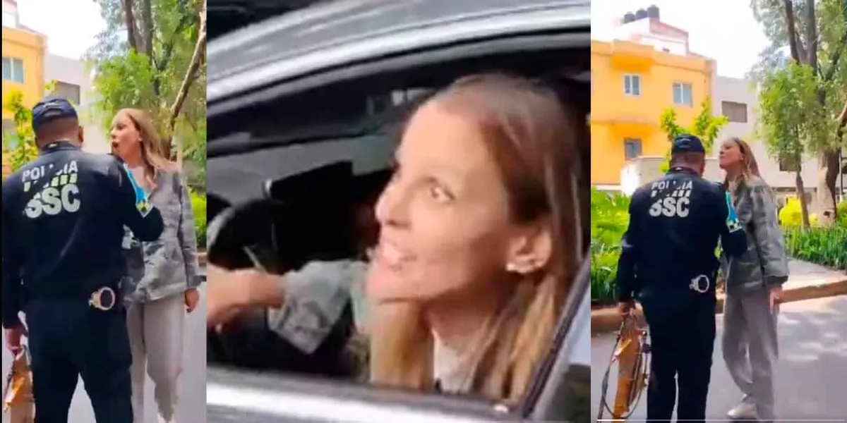 VIDEO. Una mujer deorigen argentino insulta a oficial de tránsito en la CDMX con frases racistas