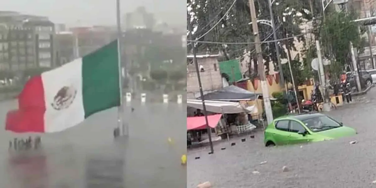 Tormenta intensa paraliza vuelos, transporte y afecta zonas clave en CDMX