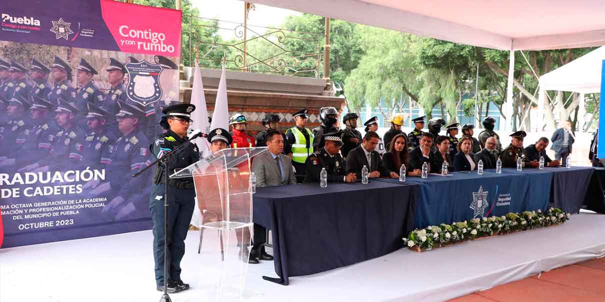 27 cadetes más pasaron a las filas de la Policía Municipal de Puebla