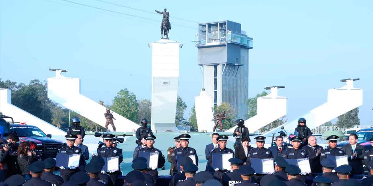 79 cadetes se graduaron, pasarán a las filas de la policía municipal de Puebla