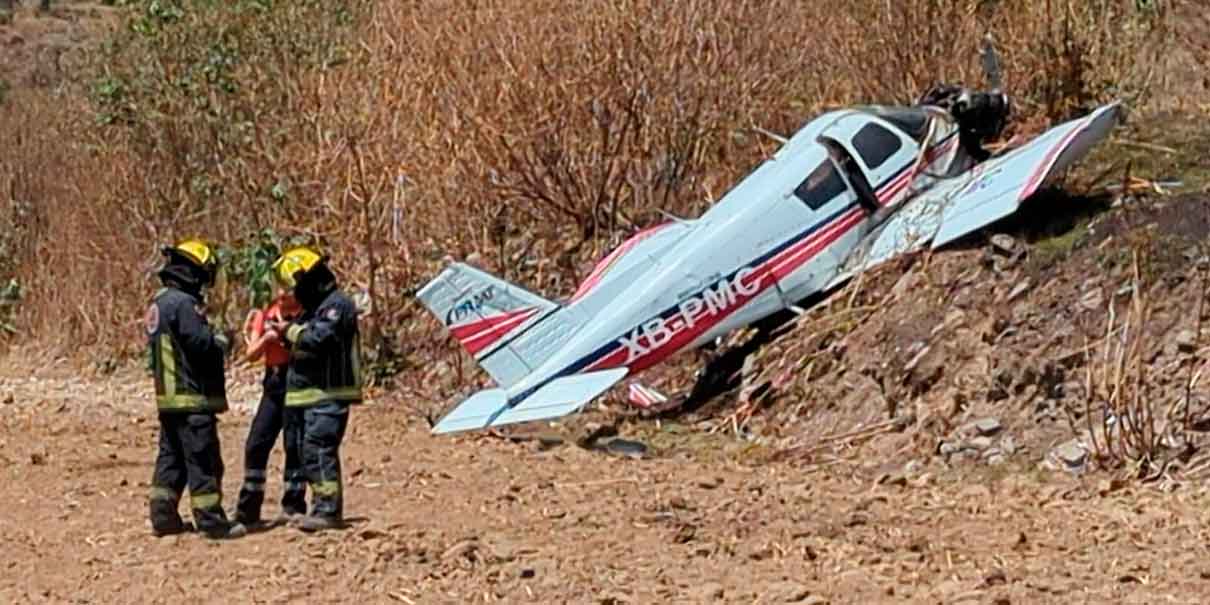 Se desploma avioneta en cerro Zapotecas, Puebla