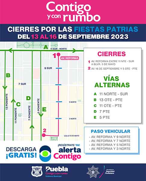 Alistan cierres viales en el Centro Histórico por escenarios para fiestas patrias