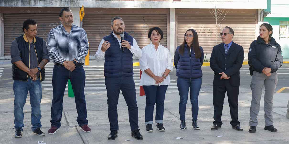 Alumnos más seguros en zona escolar del Centro Escolar José María Morelos y Pavón