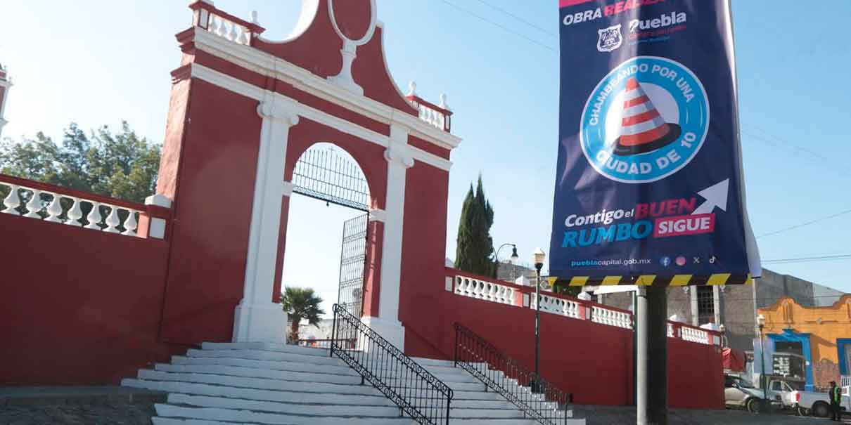 Ayuntamiento de Puebla entrega trabajos de mejoramiento en Analco