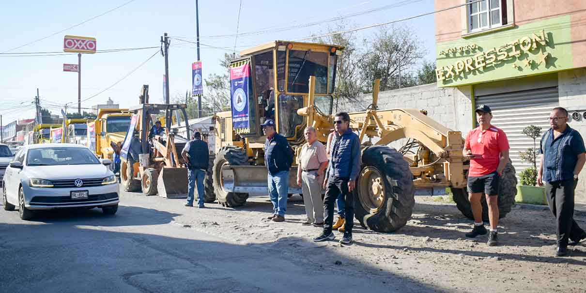 Aplicarán 9.2 mdp para rehabilitar la calle 95 Poniente al sur de la capital poblana