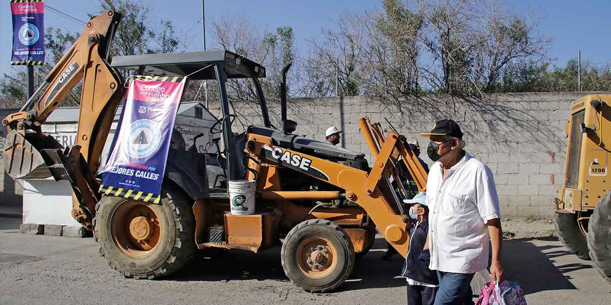 Aplicarán 9.2 mdp para rehabilitar la calle 95 Poniente al sur de la capital poblana