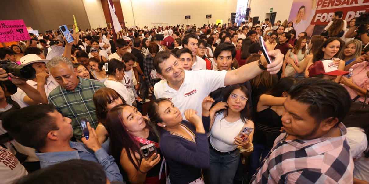Armenta: los jóvenes, visión de progreso en Puebla