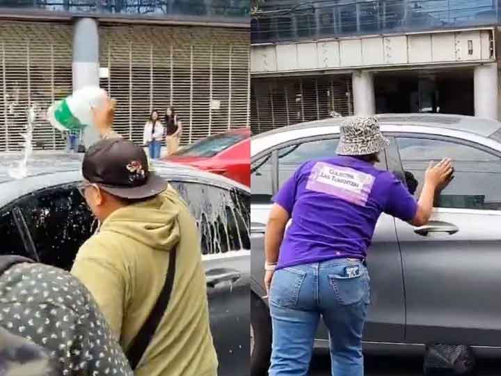 Lady Racista enfrenta protesta ciudadana tras audiencia en CDMX: le gritan, lanzan comida y todo queda en video