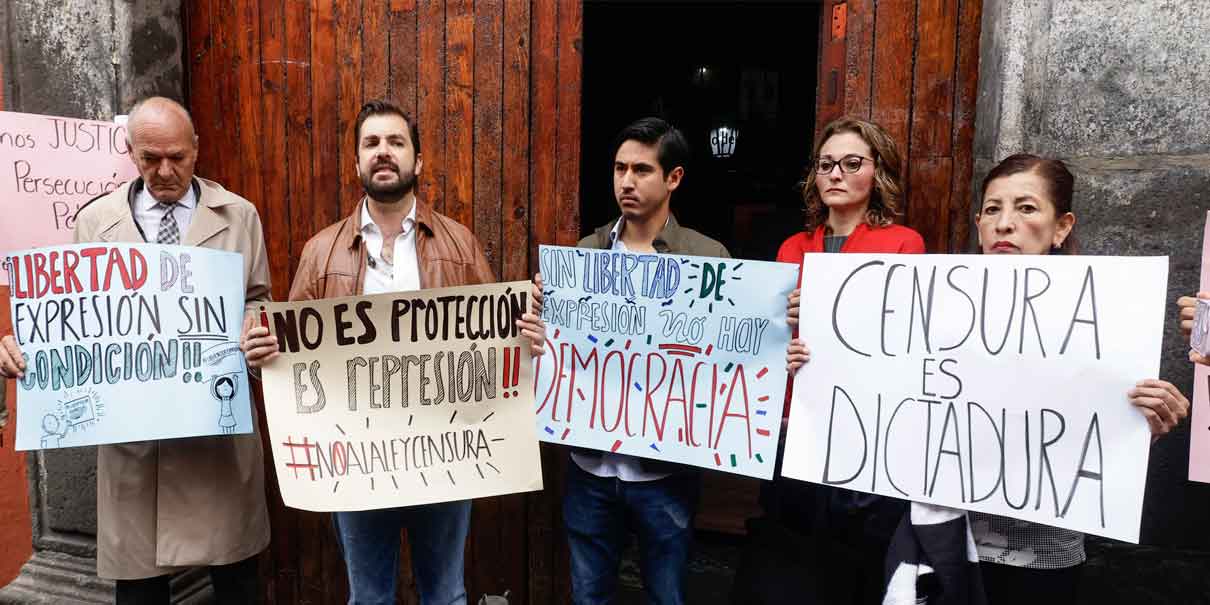 Ciudadanos solicitan impugnar la “Ley Censura” ante la Comisión de Derechos Humanos