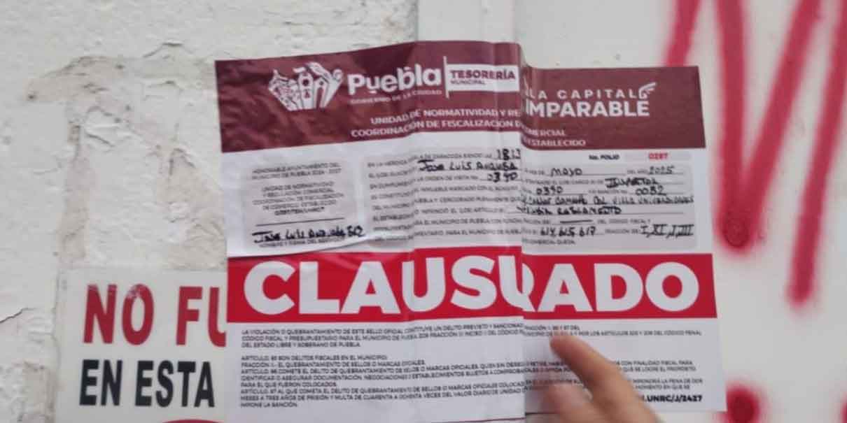 Clausuran el Muñemiches del bulevar Valsequillo