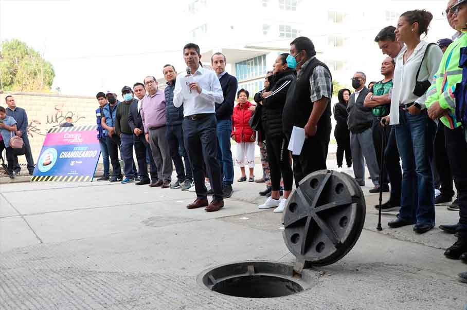 Colonias del Sur de la capital beneficiadas con red pluvial en Los Ángeles Mayorazgo
