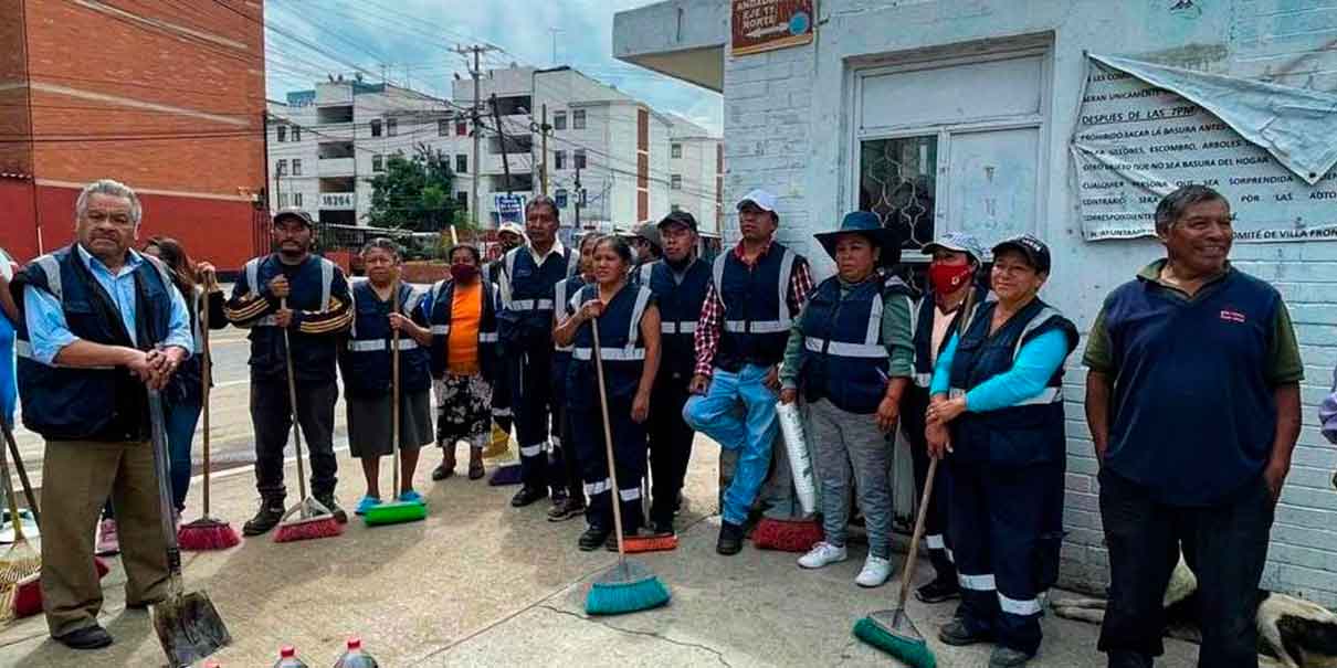 Con recicladoras y recicladores voluntarios se realizan jornadas de limpieza la capital poblana