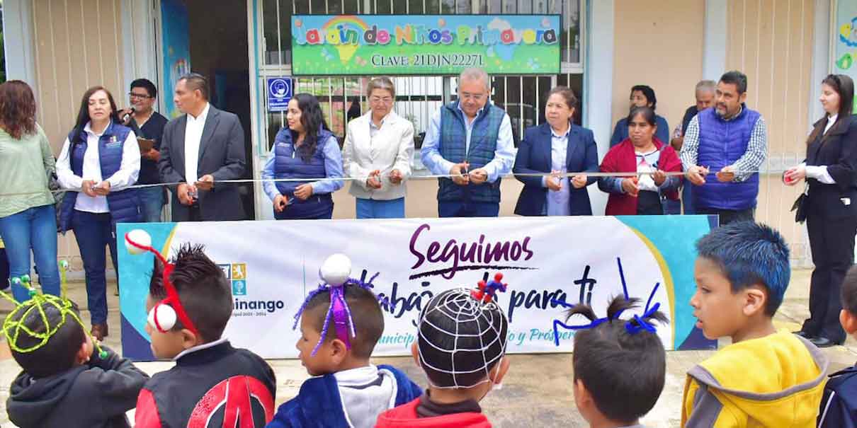 Con rehabilitación de espacios educativos se fortalece la educación en Huauchinango: Rogelio López