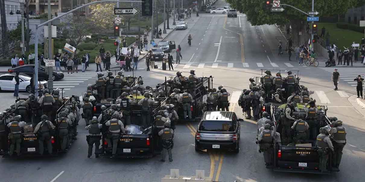 Declaran toque de queda en Los Ángeles tras cinco días de protestas por redadas migratorias