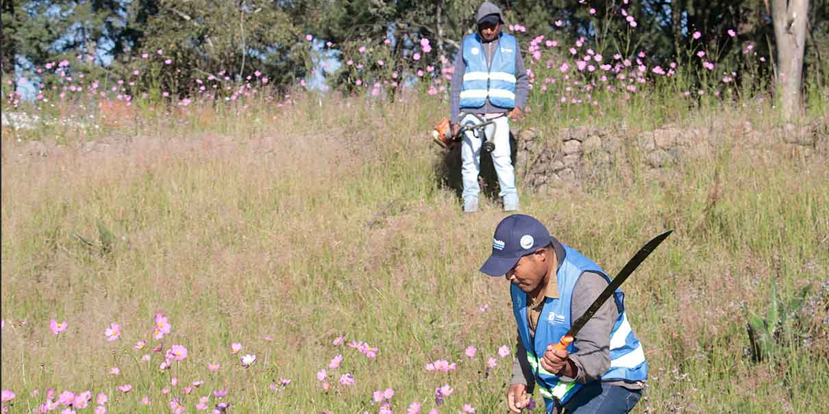 Dan banderazo a la rehabilitación del Parque del Ajolote en Xonacatepec