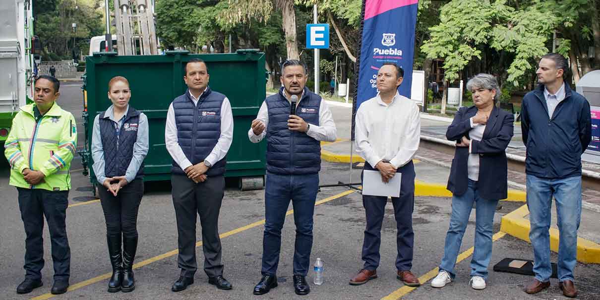 Dieron mantenimiento a 22 contenedores soterrados de la capital poblana