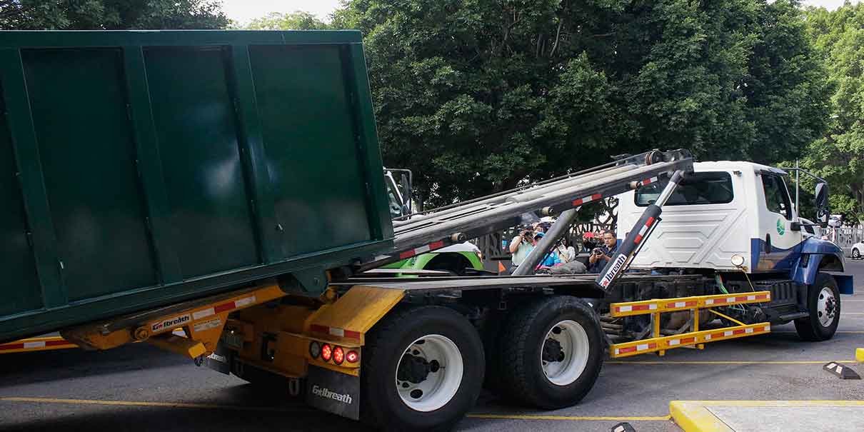 Dieron mantenimiento a 22 contenedores soterrados de la capital poblana