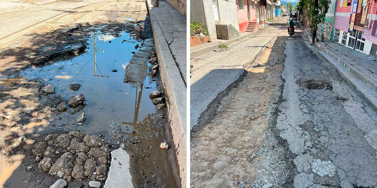 Edil de Tilapa abandona obras y perjudica al transporte, habitantes y comercios