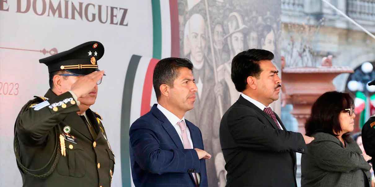 Eduardo Rivera encabeza ceremonia del natalicio de José Ortiz de Domínguez