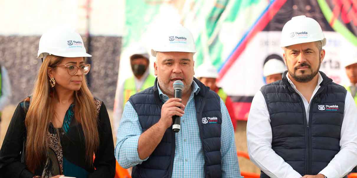 Eduardo Rivera recorre construcción del Complejo de Seguridad en la capital