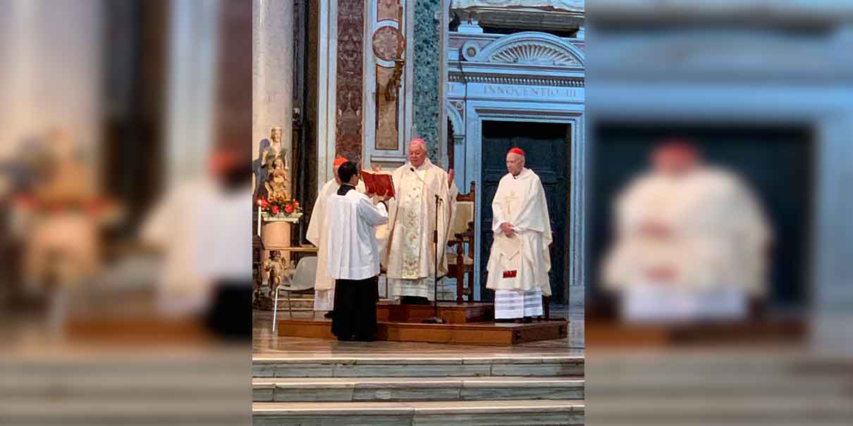 Obispo poblano y cardenal mexicano encabezaron liturgia en Basílica de San Juan de Letrán, Roma