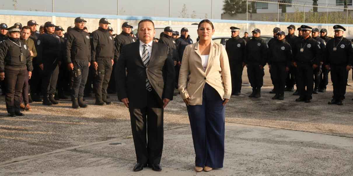 Encabeza Lupita Cuautle pase de lista en Seguridad Pública de San Andrés Cholula