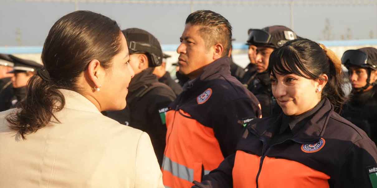 Encabeza Lupita Cuautle pase de lista en Seguridad Pública de San Andrés Cholula