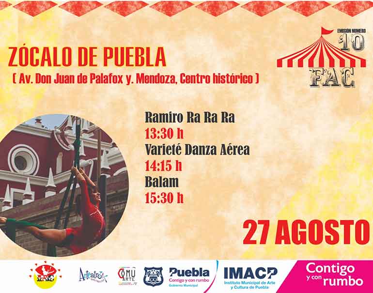 Estas son las actividades culturales para el último fin de semana de verano en la capital poblana