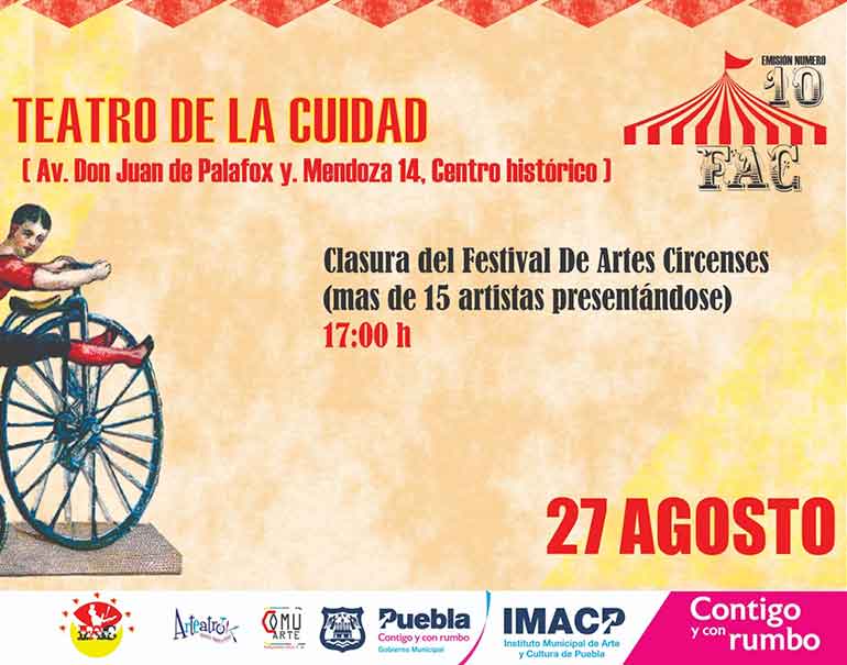 Estas son las actividades culturales para el último fin de semana de verano en la capital poblana