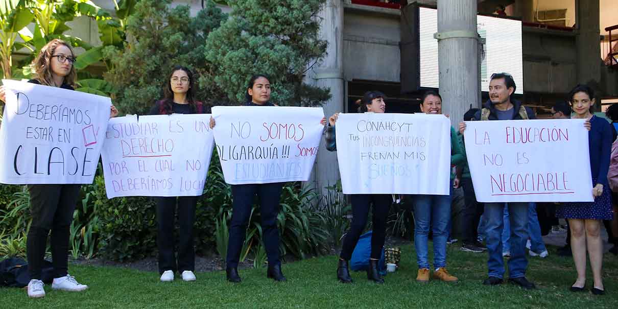 Alumnos de posgrado piden al Conahcyt el regreso de becas sin recategorización