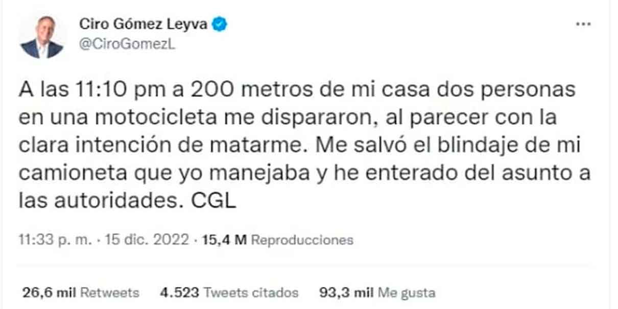 FGR reporta detención y extradición de “El Patrón” presunto autor intelectual del ataque a Ciro Gómez Leyva