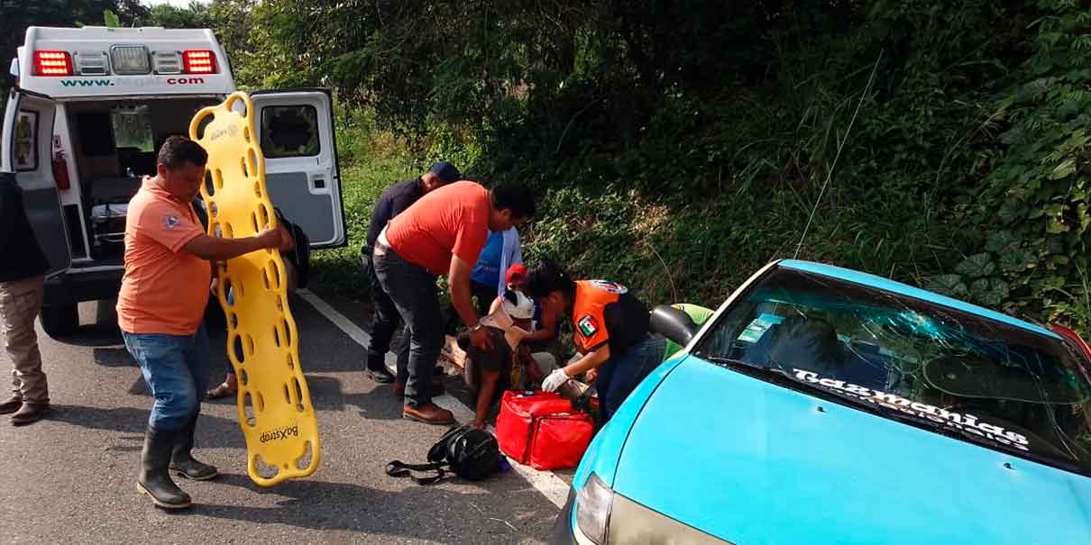 Fatal accidente deja cinco heridos en la Pachuca-Tuxpan