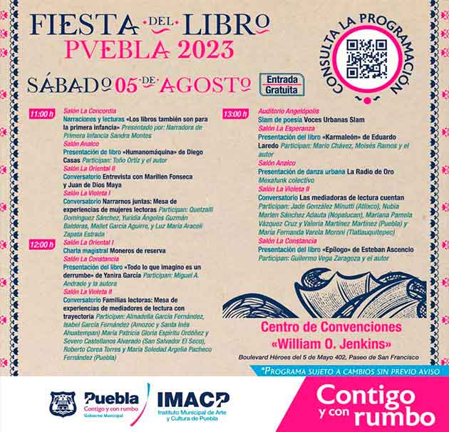 Fiesta del Libro Puebla cierra actividades este fin de semana