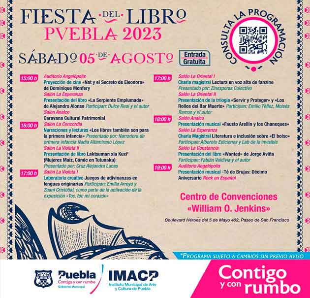 Fiesta del Libro Puebla cierra actividades este fin de semana